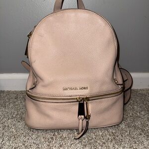 Michael Kors Blush Leather Backpack